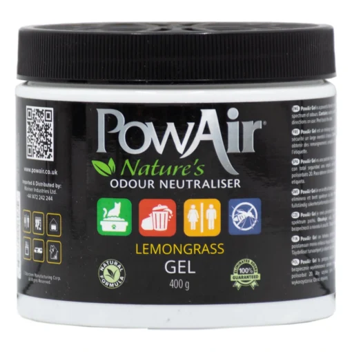 PowAir Natural Odour Neutraliser Gel 400g Lemongrass