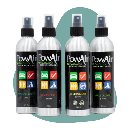 Eliminate unwanted workplace odours with PowAir's natural odour eliminator spray