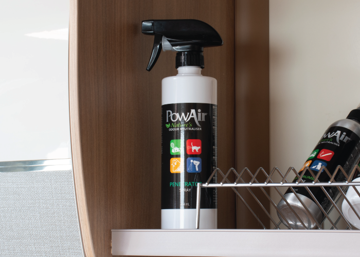 Where to use PowAir Penetrator stain and odour removal spray