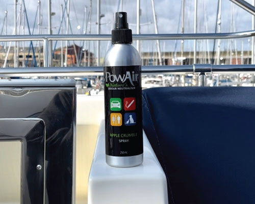 PowAir Spray - A natural deodouriser for bad smells in your home and msuty motorhome odours