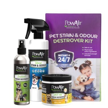 PowAir Pet Stain & Odour Destroyer Kit
