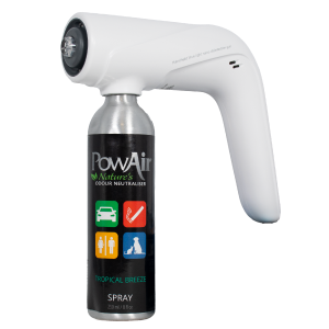 PowAir MiniFogger air purifier with Tropical Breeze Odour Removal Spray