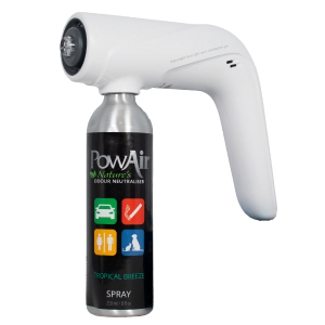 PowAir MiniFogger air purifier with Tropical Breeze Odour Removal Spray