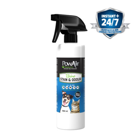 PowAir Urine Stain & Odour Spray for eliminating odours from the source
